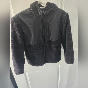 Old Navy Black Teddy Jacket- Boys